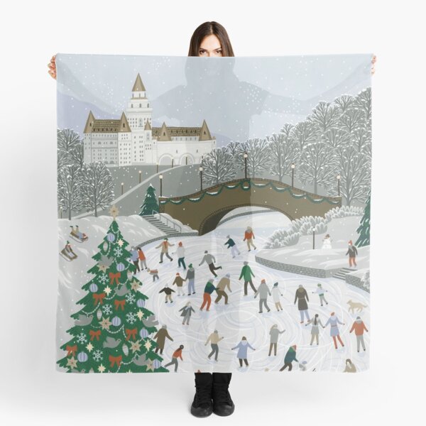 Ice skating pond Scarf