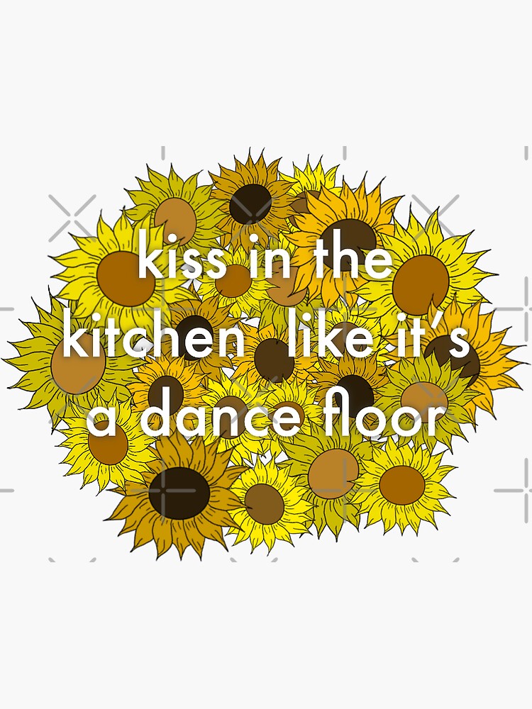 "Harry Styles Sunflower Vol 6 Kiss in the Kitchen" Sticker for Sale by