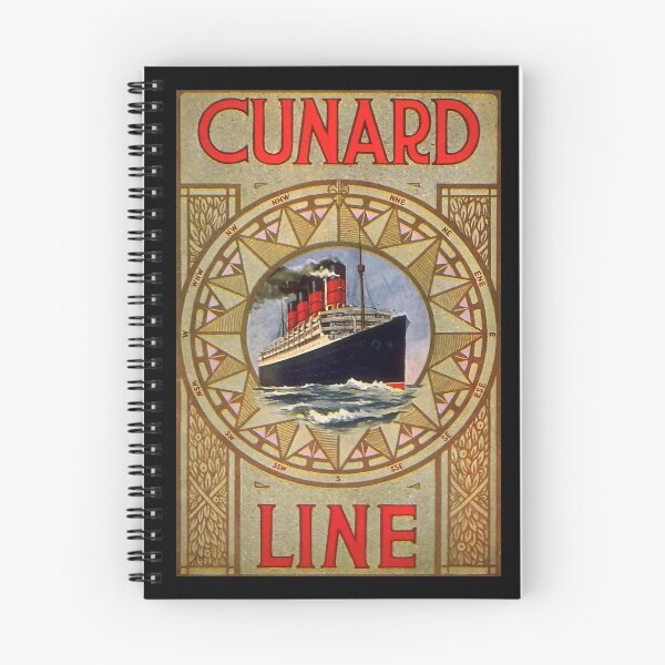 Item preview, Cunard Line retro poster designed and sold by CorasPosters.