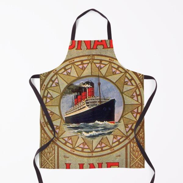 Item preview, Cunard Line retro poster designed and sold by CorasPosters.