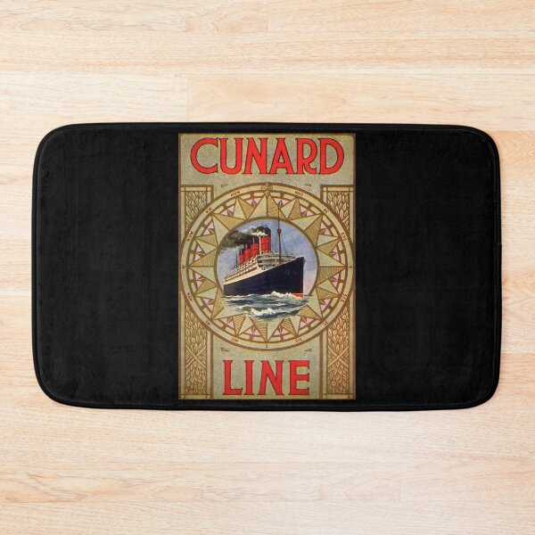 Item preview, Cunard Line retro poster designed and sold by CorasPosters.