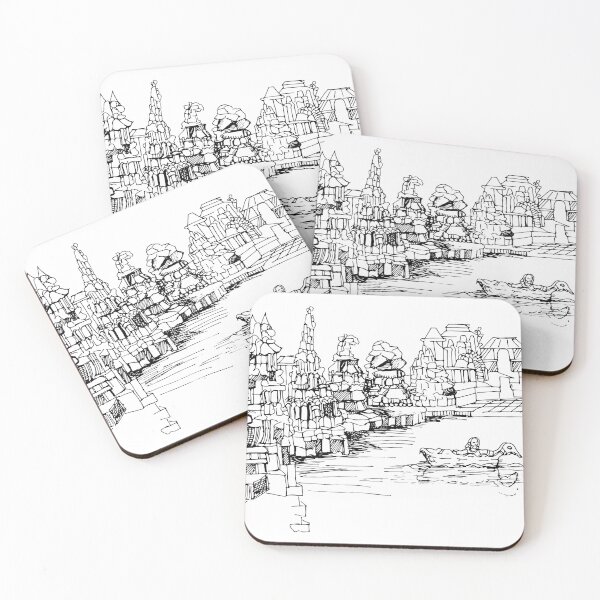 Item preview, Venice Canals and Skyline, TeresaTown at Redbubble,  August 1, 2020 designed and sold by Mark Stansberry.