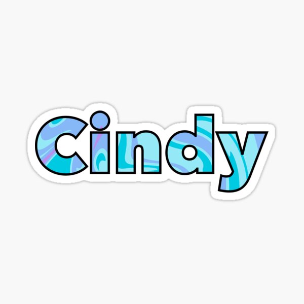 cindy-custom-name-sticker-by-madebysarah-redbubble