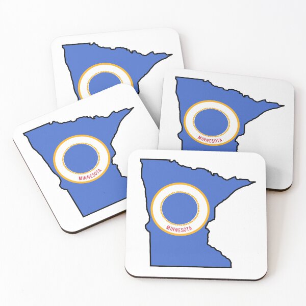 Item preview, Minnesota State with flag  designed and sold by okunicka.