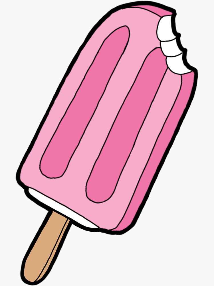 "Pink Popsicle" Sticker for Sale by LaylaTyree Redbubble