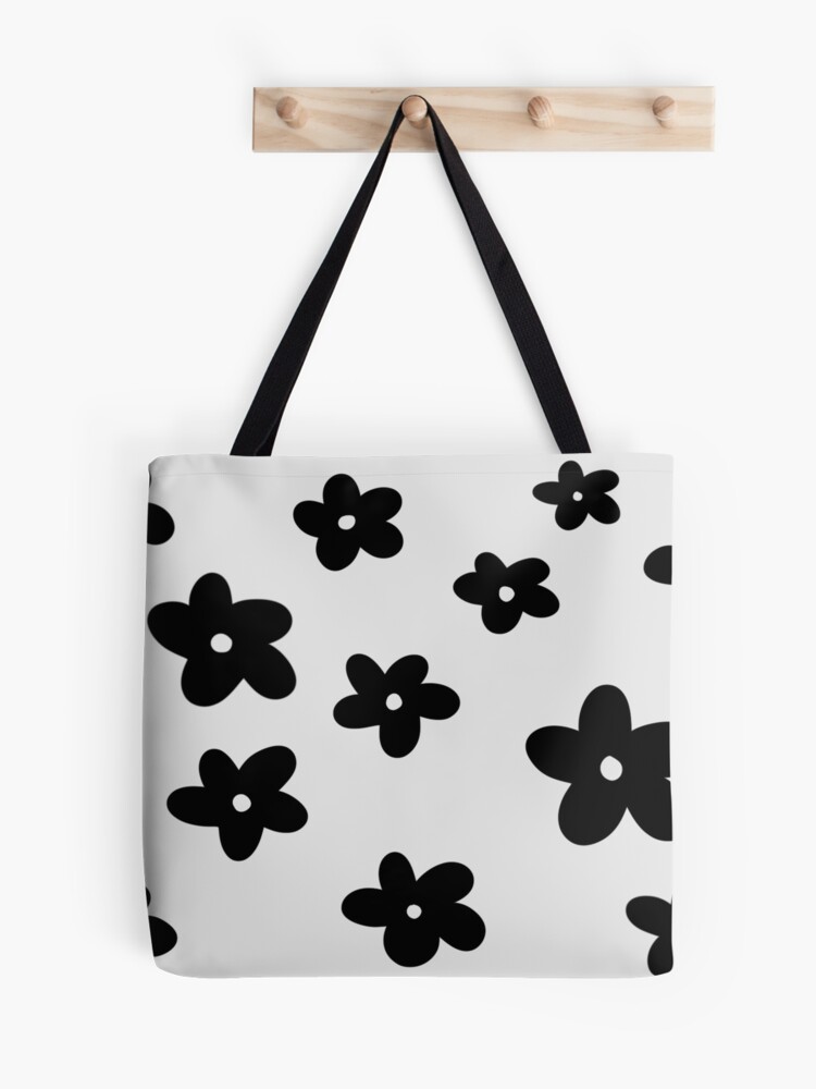 Colorful Flowers Floral Pattern Tote Bag by Noirty Designs - Pixels