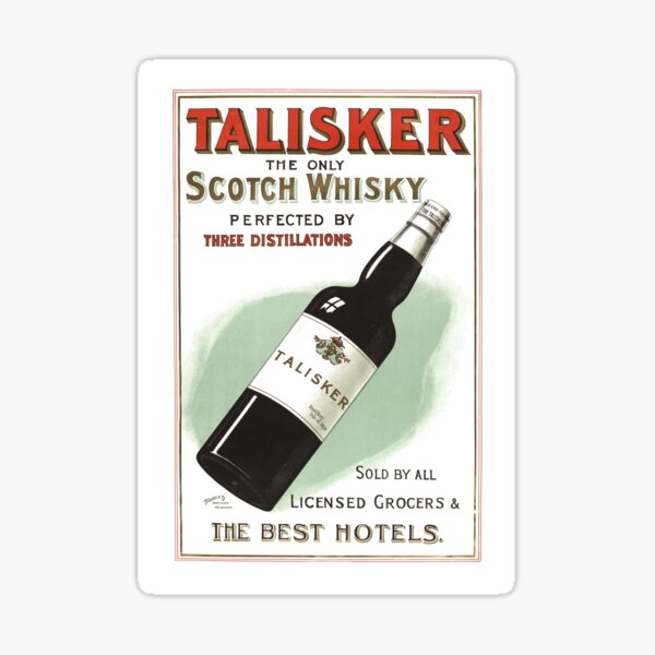 Item preview, Talisker Scotch Whisky Australian Vintage Poster designed and sold by karwilbedesigns.