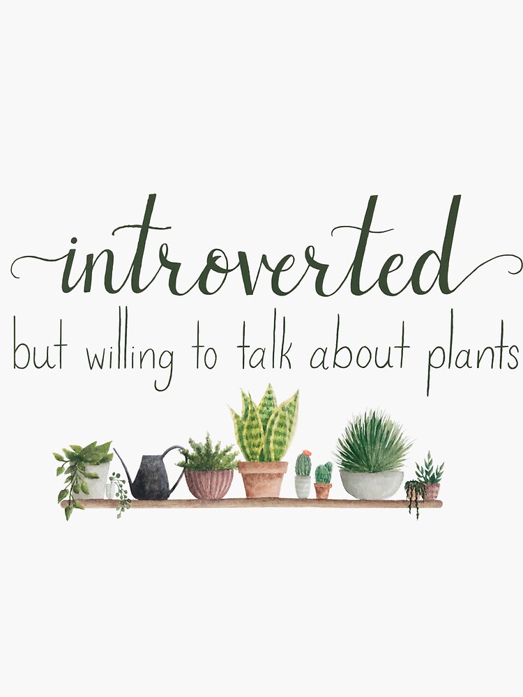 Indoor Plant Introvert Pin | Redbubble