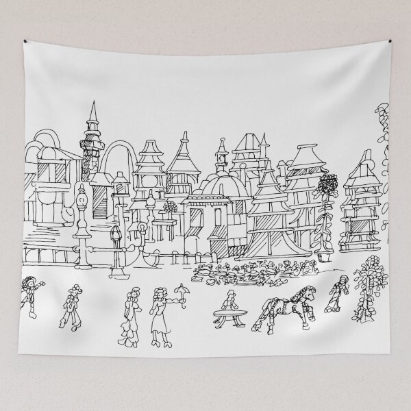 Item preview, Downtown Rome in the Evening,  TeresaTown at Redbubble,  August 2020 designed and sold by Mark Stansberry.