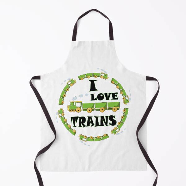 Item preview, I LOVE TRAINS ( GREEN ) designed and sold by DewDropDesigns.