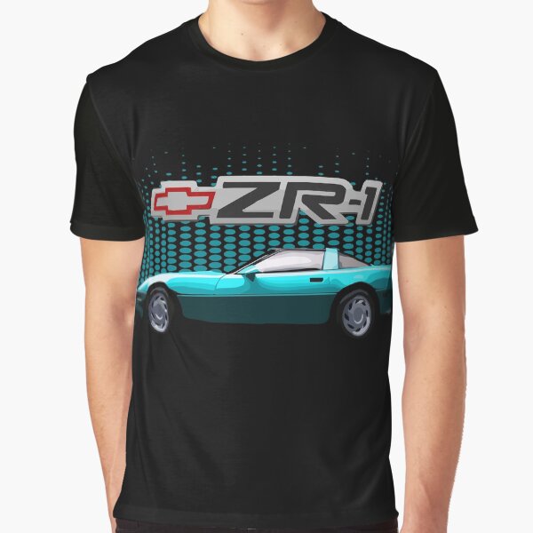 Chevy Corvette C4 ZR-1 80's 90's Aqua Teal Graphic T-Shirt