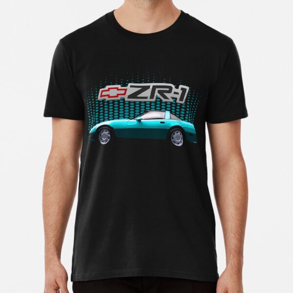Chevy Corvette C4 ZR-1 80's 90's Aqua Teal T-shirt premium