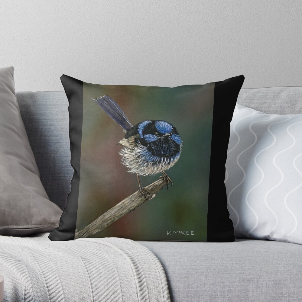 Pretty In Blue Throw Pillow