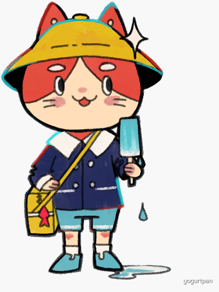 Thumbnail 3 of 3, Sticker, Japanese Elementary Cat designed and sold by yogurtpan.
