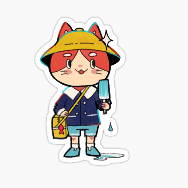 Japanese Elementary Cat Sticker