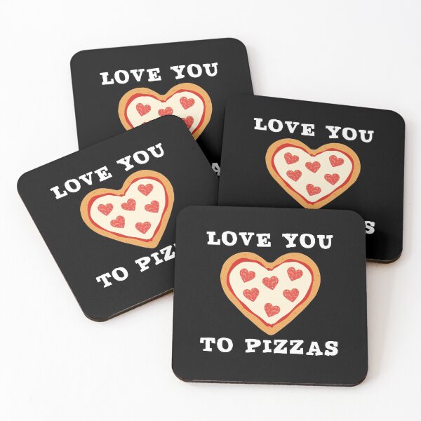 Item preview, Love You To Pizzas Fun Cute Novelty designed and sold by SpookshowDesign.