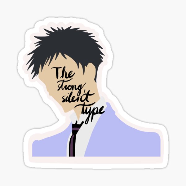 Mori - The Strong, Silent Type Sticker