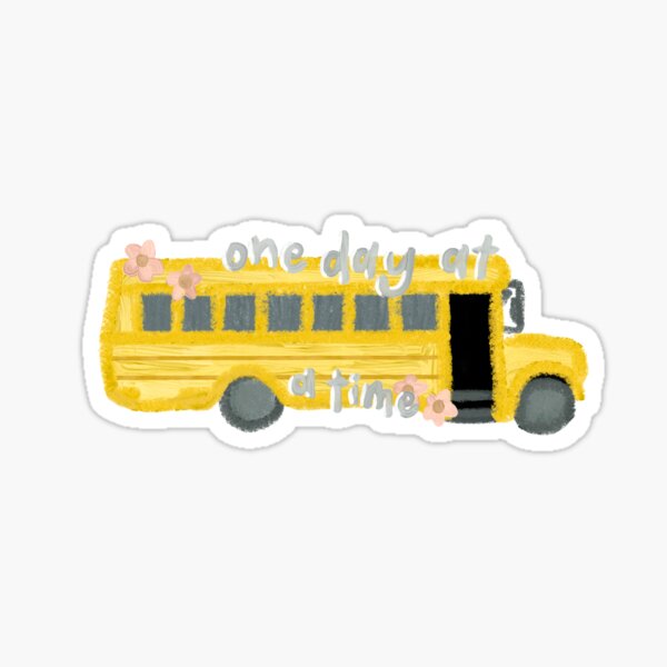 Ateez un jour à la fois Schoolbus Sticker