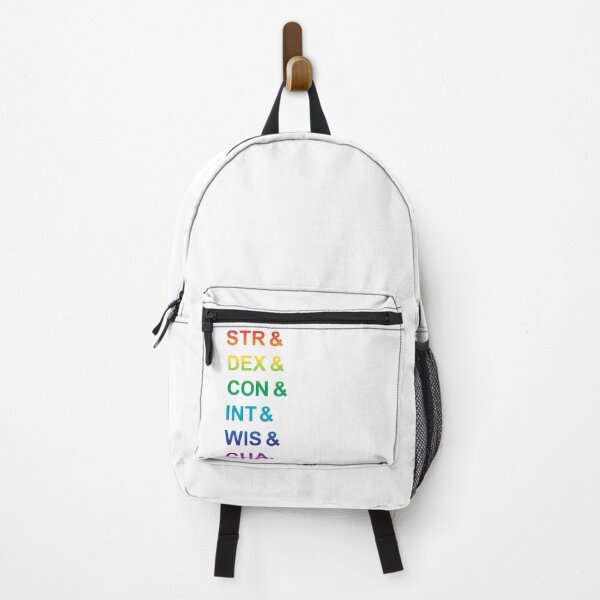 Item preview, STR DEX CON INT WIS CHA rainbow on white designed and sold by NemJames.