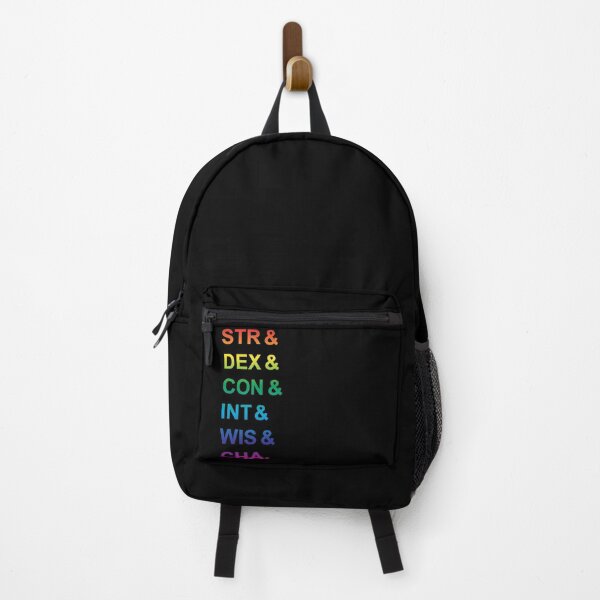 Item preview, STR DEX CON INT WIS CHA rainbow on black designed and sold by NemJames.