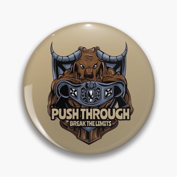 Item preview, Angry Buffalo Push Through, Break The Limits Boxing Quote designed and sold by kcaandwu.