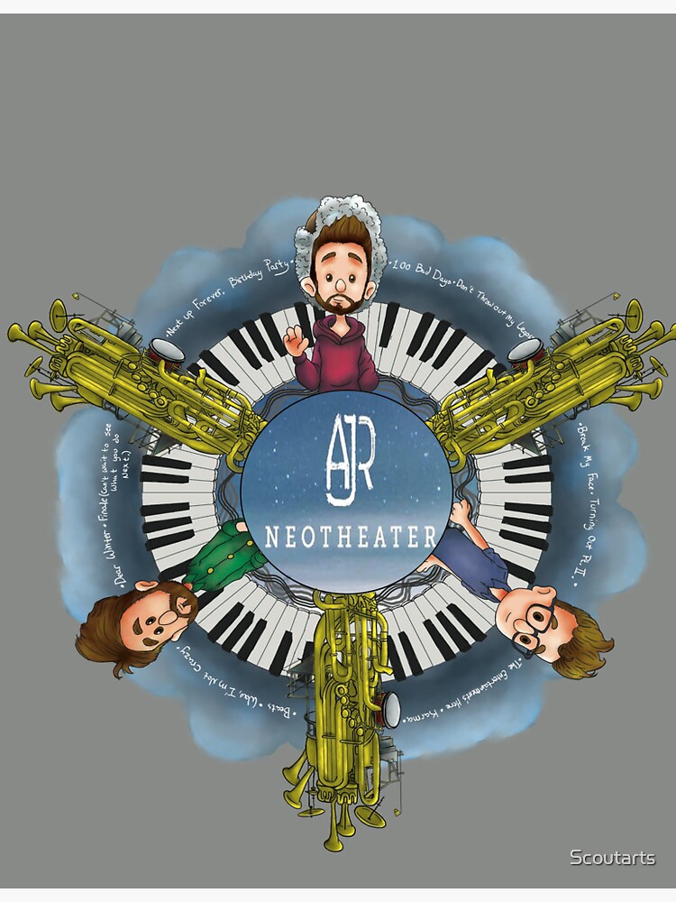 Ajr Neotheater Mandala Sticker For Sale By Scoutarts Redbubble