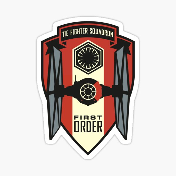 Vista previa del artículo con la obra «Emblema del escuadrón de combate de primer orden», diseñado y vendido por Spoons2 McGee.