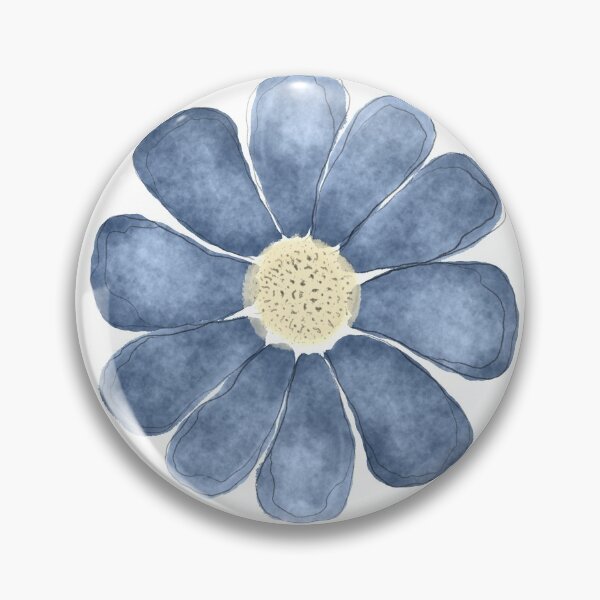 Artikelvorschau, Spaß tiefblaue Aquarellblume entworfen und verkauft von cmakeitcount.