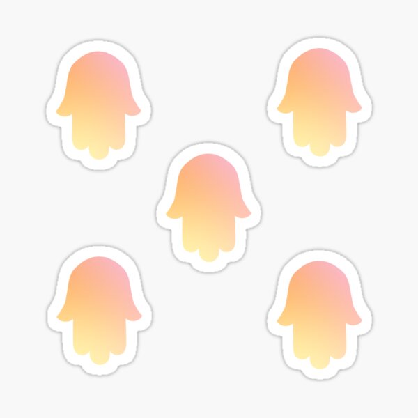 Item preview, Chamsa Sticker Pack - Neon designed and sold by shtkthtstks.