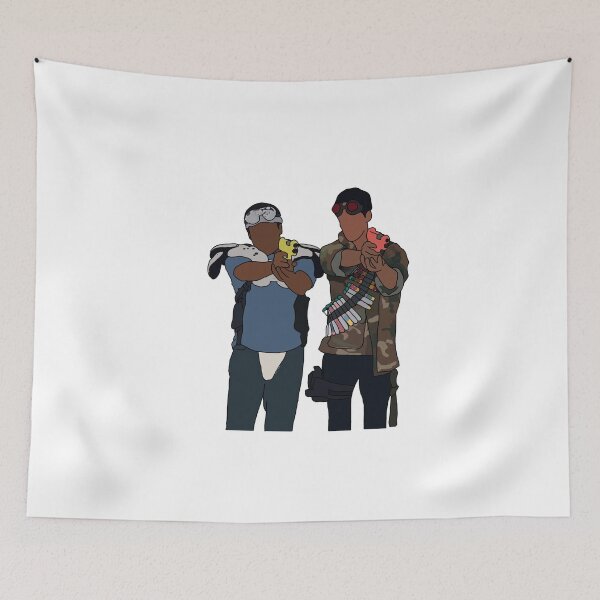 Item preview, Troy and Abed Playing Paintball (In the toon of Troy and Abed in the morning) designed and sold by Antoni H.