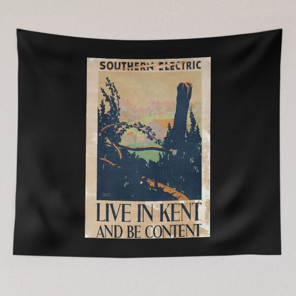 Item preview, Live in Kent retro poster designed and sold by CorasPosters.