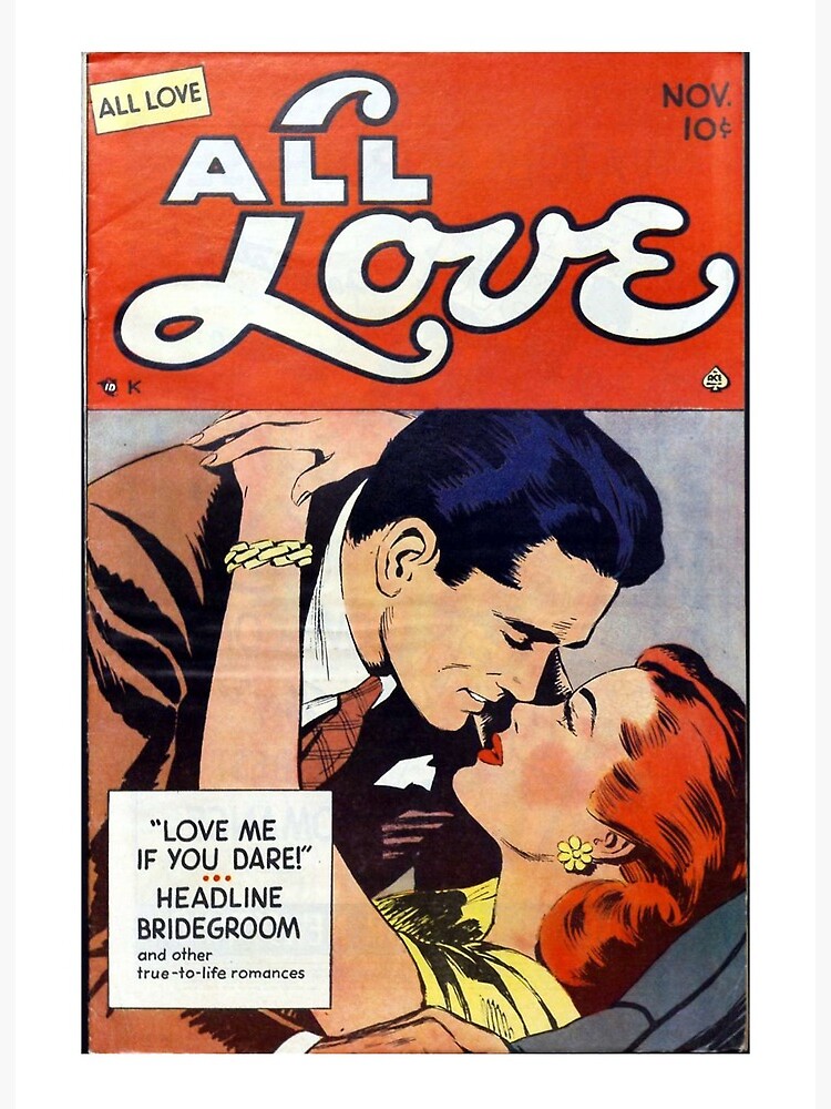 Lámina rígida « Arte de portada de ALL LOVE Romance Comic (24 en una serie)  - ¡Revive la inocencia del romance en otra época como un póster, una funda  para teléfono celular