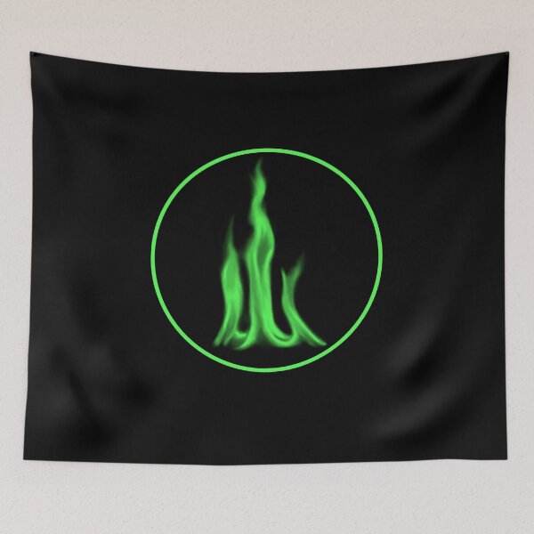 Item preview, Circular Flame - Green Fire designed and sold by SMilllar.