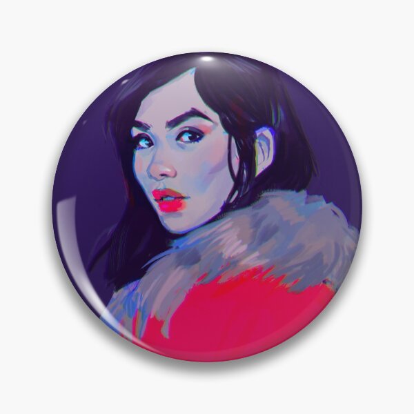 Item preview, Portrait of a Girl in a Neon Fur Coat designed and sold by sorceressink.