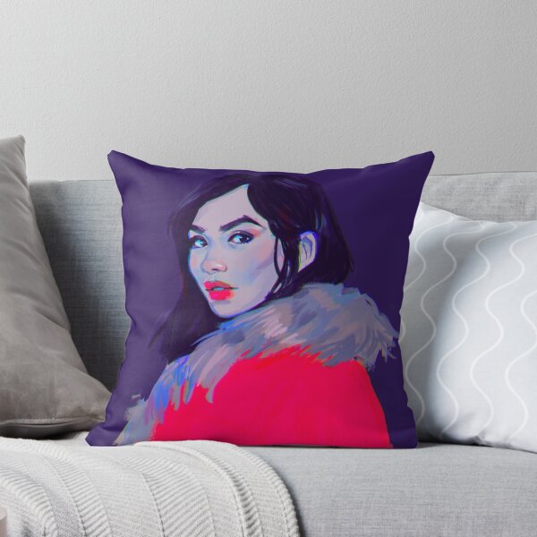 Item preview, Portrait of a Girl in a Neon Fur Coat designed and sold by sorceressink.