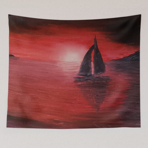 Item preview, Red Sea oil painting by tabitha kremesec designed and sold by Tabitha Kremesec.