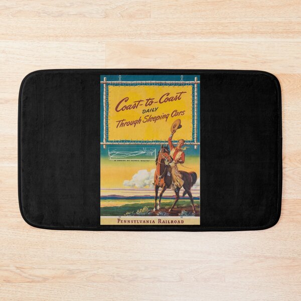 Item preview, Coas to Coast daily retro poster designed and sold by CorasPosters.
