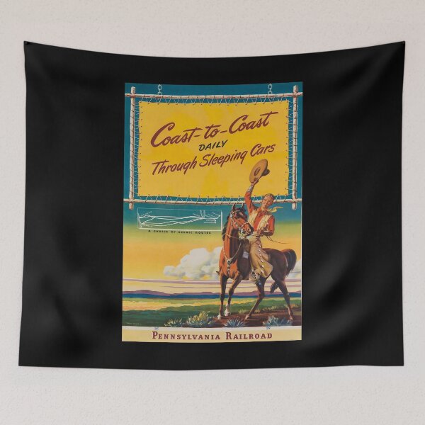 Item preview, Coas to Coast daily retro poster designed and sold by CorasPosters.