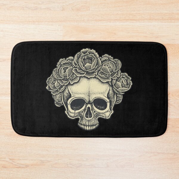 Item preview, Skull - Crown of Peonies designed and sold by eDigi-Arts.