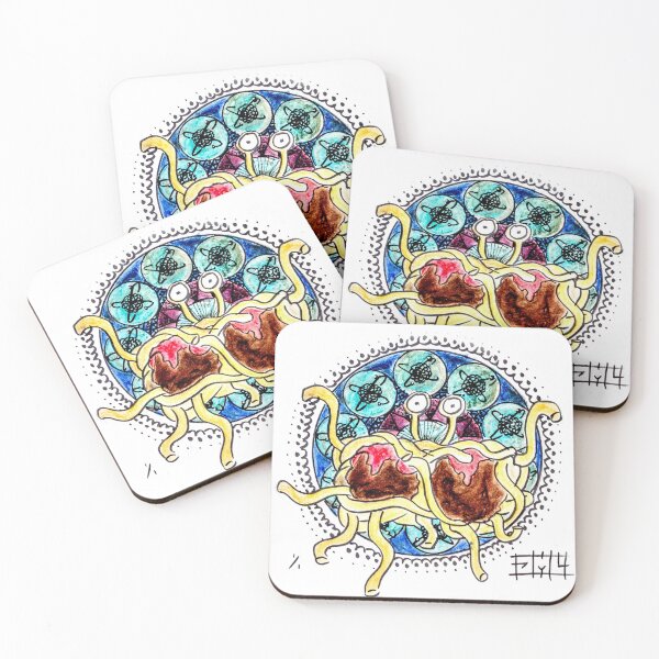 Item preview, Flying Spaghetti Monster  | A Mandala with the FSM designed and sold by Jacob la Cour.