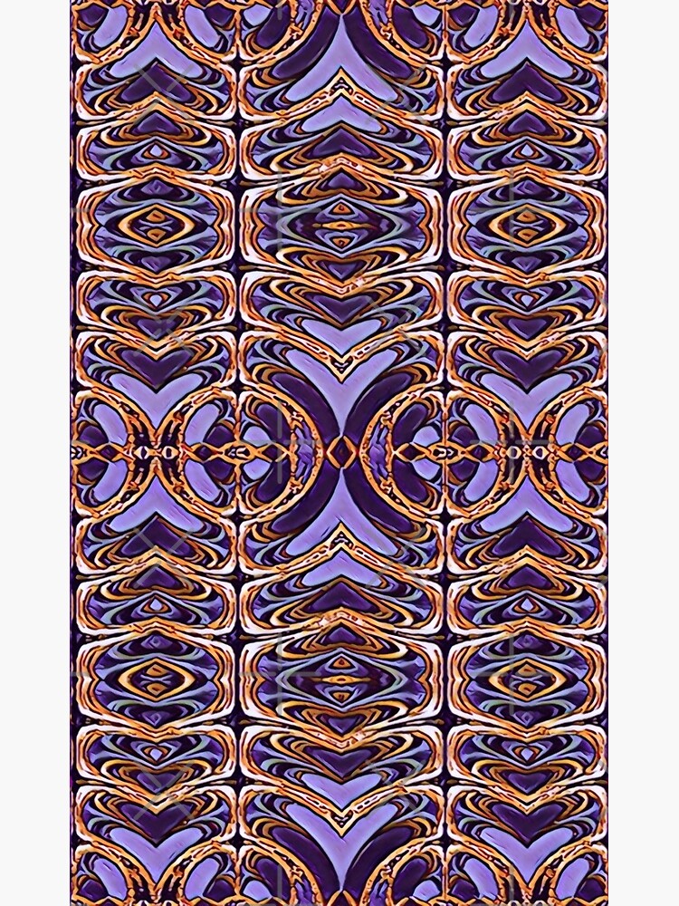 "Stained Glass textile 2 purple" Poster by NolaJere Redbubble
