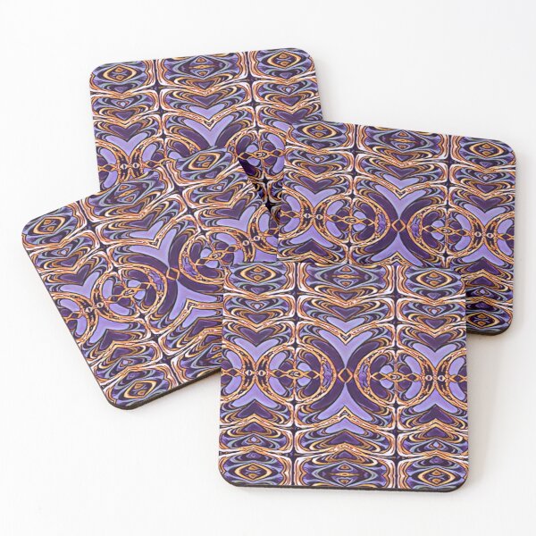 Item preview, Stained Glass textile 2 purple designed and sold by NolaJere.