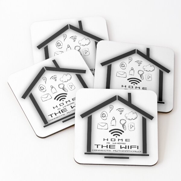 Item preview, home is where the wifi connects automatically designed and sold by mahmoudoops.