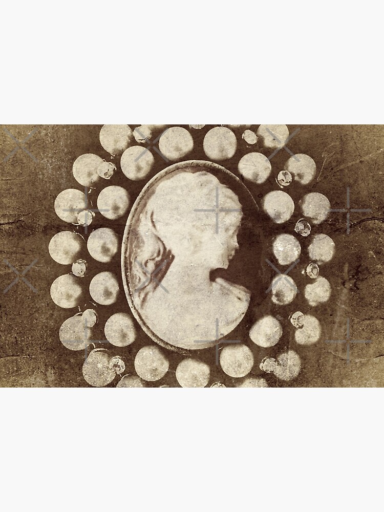 Ghostly Lady - Spooky Cameo Brooch by OneDayArt