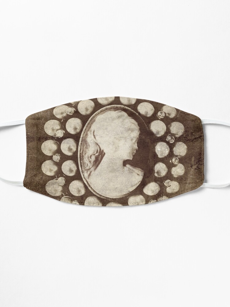 Alternate view of Ghostly Lady - Spooky Cameo Brooch Mask