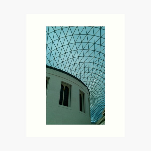 British Museum, Glass Roof Art Print