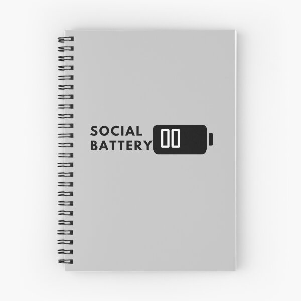 Item preview, Low On Social Battery designed and sold by CreativeText.