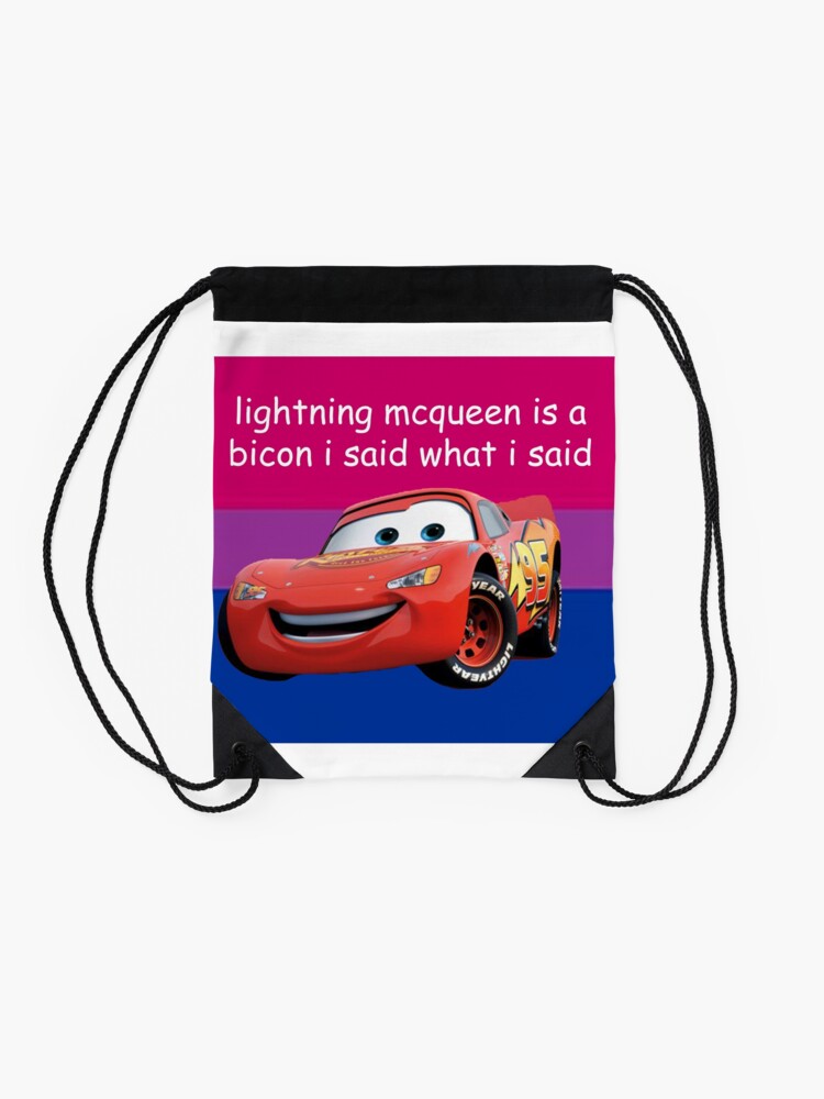 Lightning McQueen bicon Sticker for Sale by 123gracet