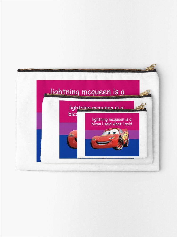 Lightning McQueen bicon Sticker for Sale by 123gracet