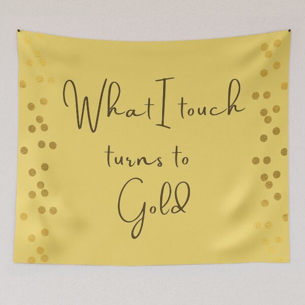 Item preview, Powerful quote prosperity and rich life gold designed and sold by Adri Graterol.